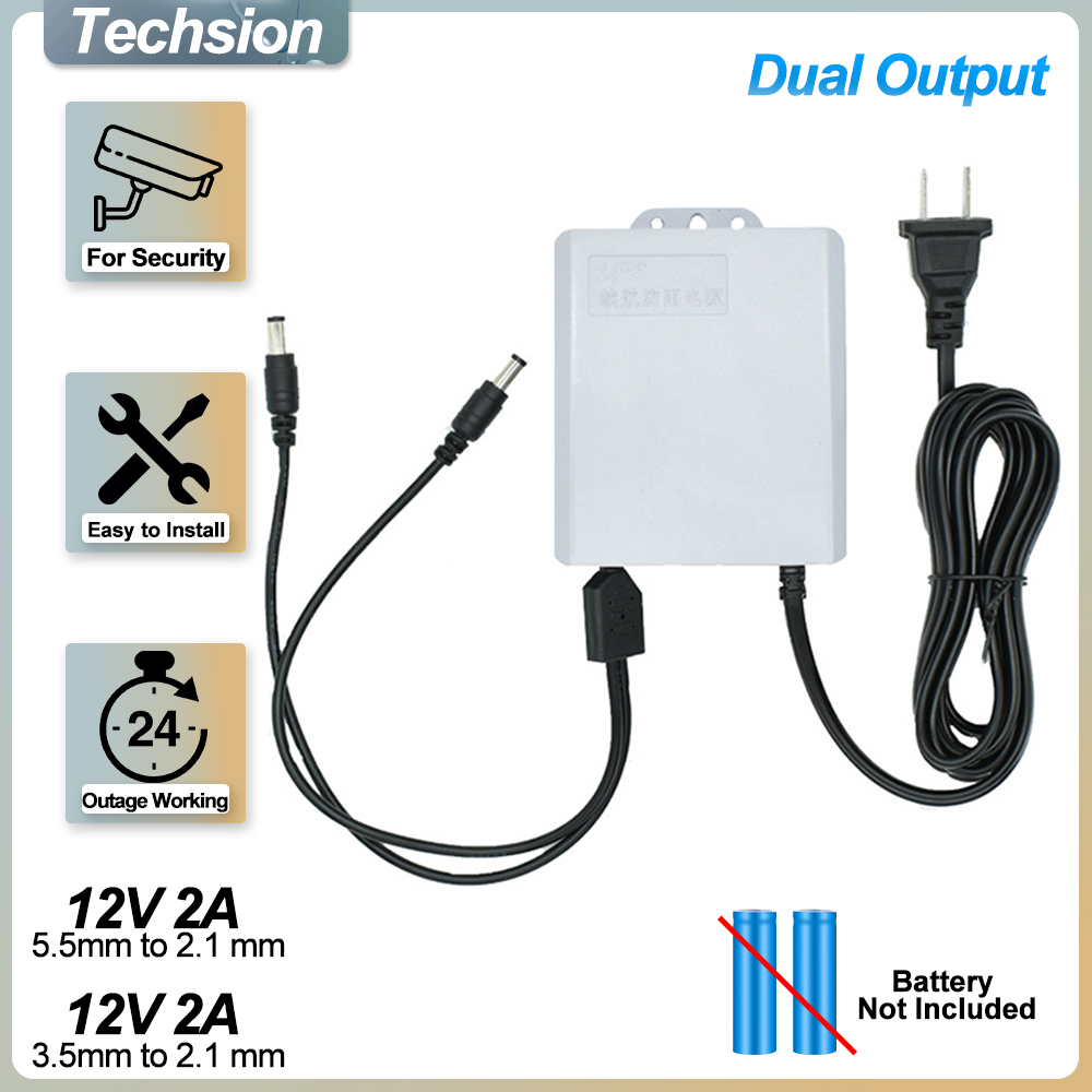 Ups Power Supply Outdoor - Dubbele uitgang 12V 2A UPS Monitoring