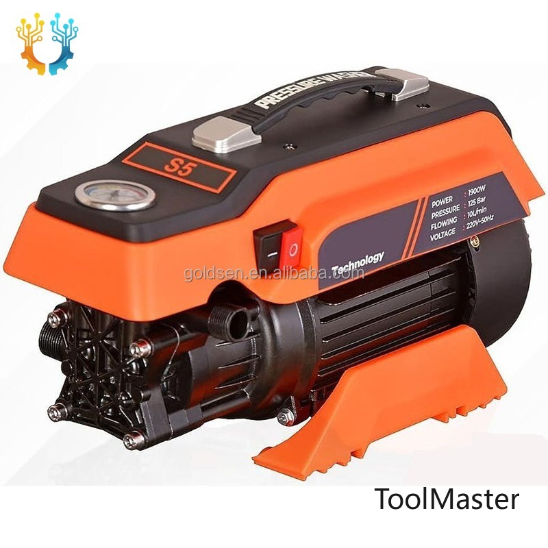Pressure Washer Electric - 【2026】TOLHIT 1900W 125bar 10L Waterstroom Mobiele