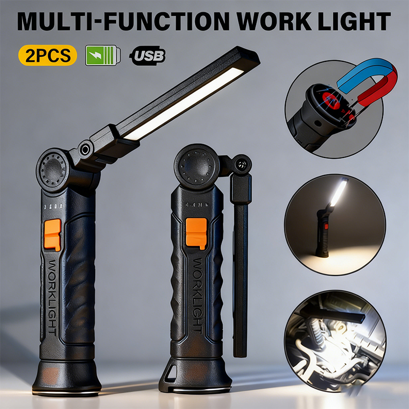 Outdoor Usb Power Bank - Draagbare COB LED-zaklamp USB oplaadbare werklamp