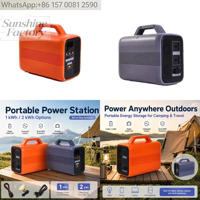 Ups Power Supply Outdoor - 1000Wh 500W Zuivere Sinusgolf Draagbare Powerbank