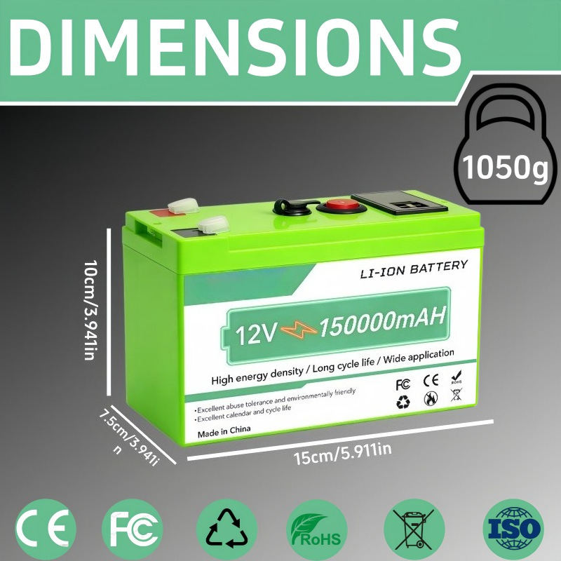 12V 150Ah Lithium-ion batterij - Ups Power Supply Outdoor recensie en prijs