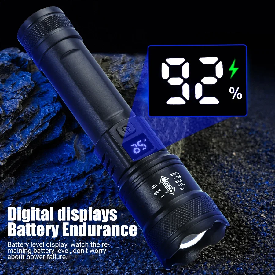 9900lm Krachtige Led Zaklamp B - Outdoor Usb Power Bank recensie en prijs