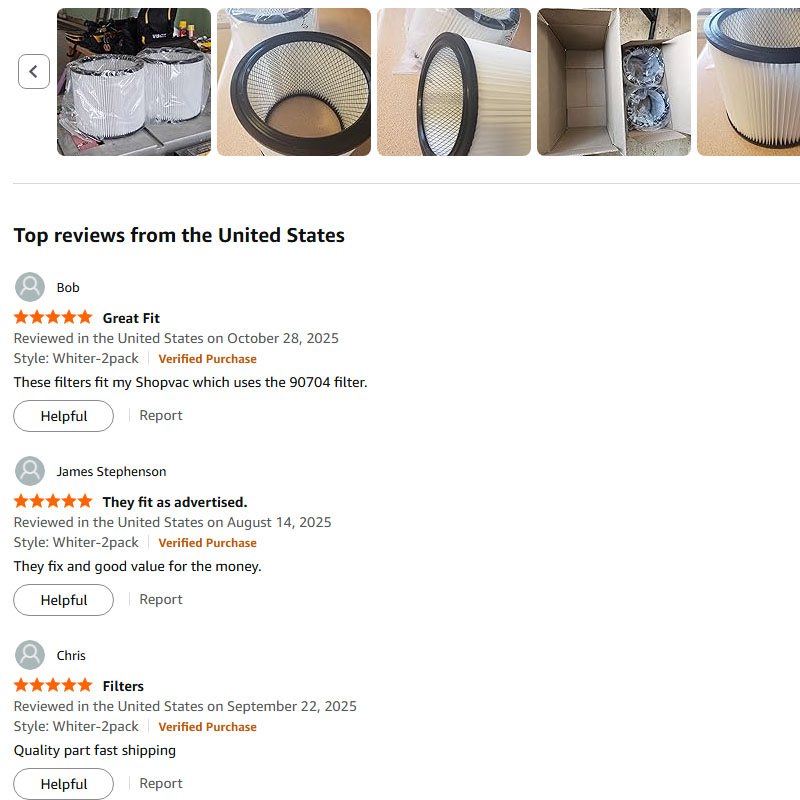 Vervangingsfilter voor Shop-Va - Wet Dry Vacuum Shop recensie en prijs