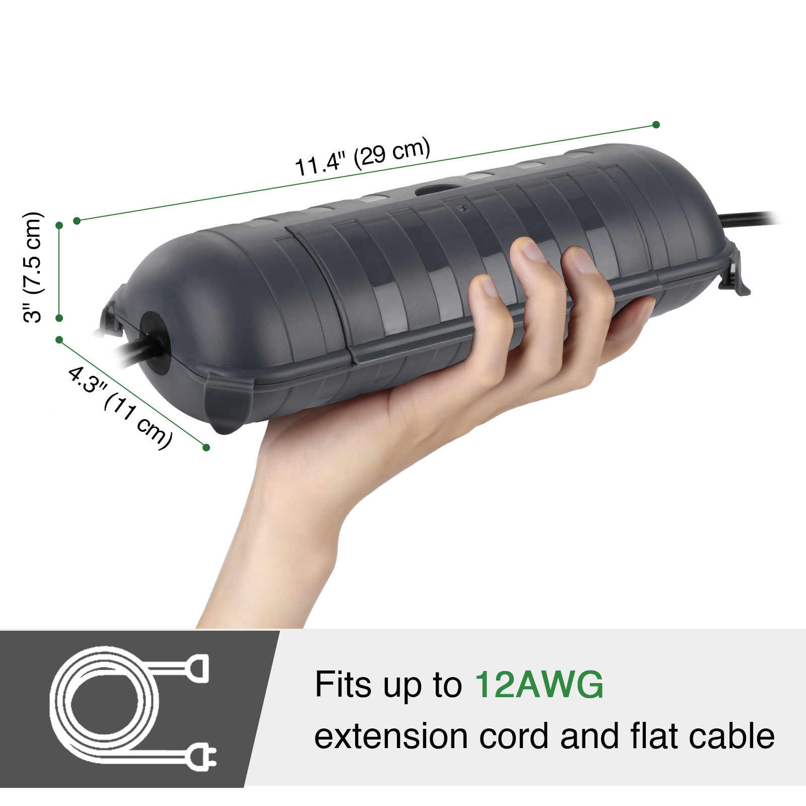 Outdoor waterdichte aansluitdo - Outdoor Power Lead Cover recensie en prijs