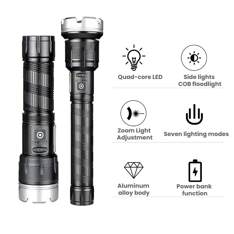 Krachtige LED-zaklamp Telescop - Outdoor Power Meter recensie en prijs