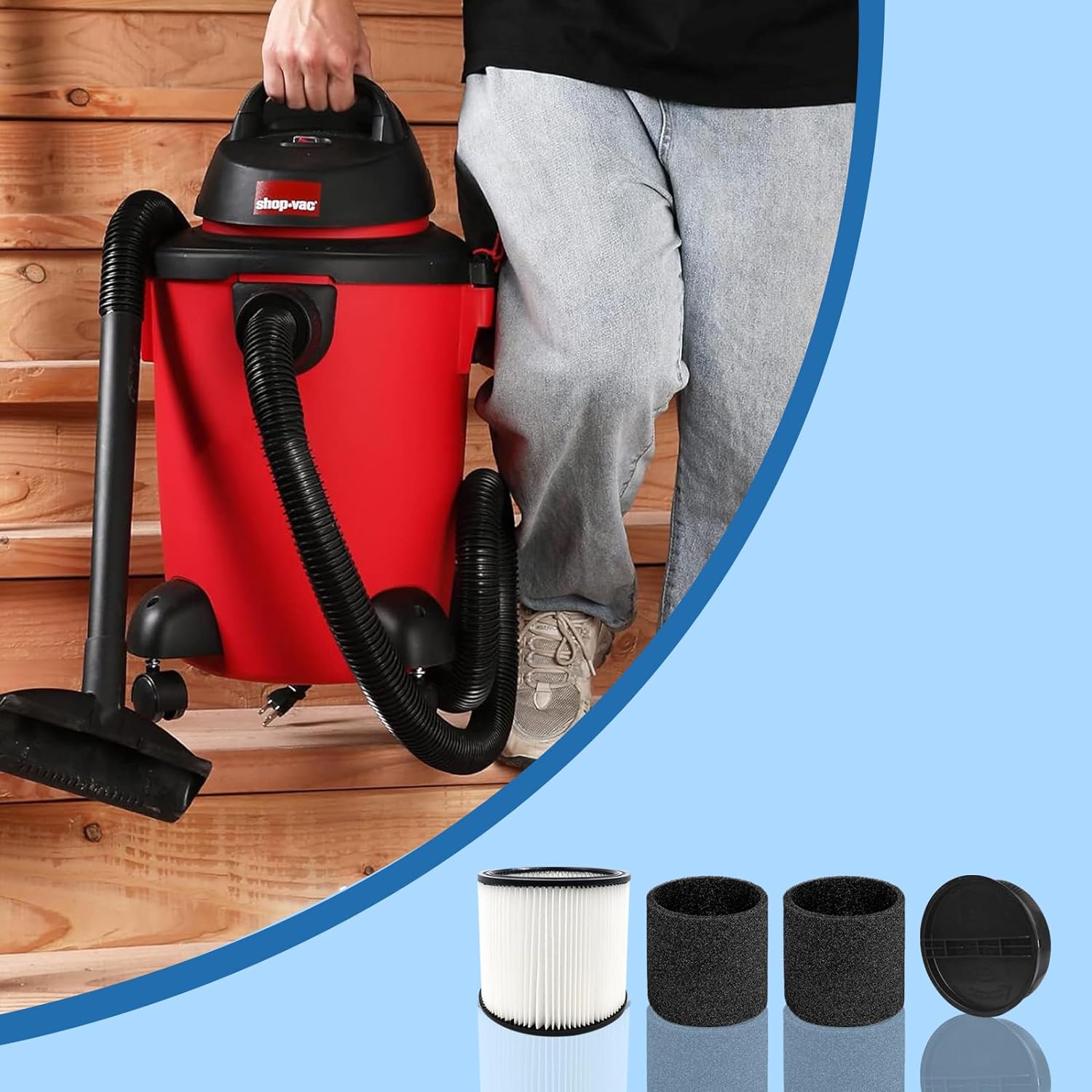 90304 Shop-Vac filtervervangin - Wet Dry Vacuum Shop recensie en prijs